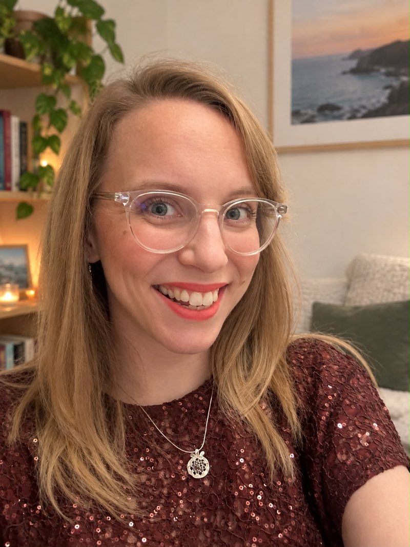 Bethany, smiling at home